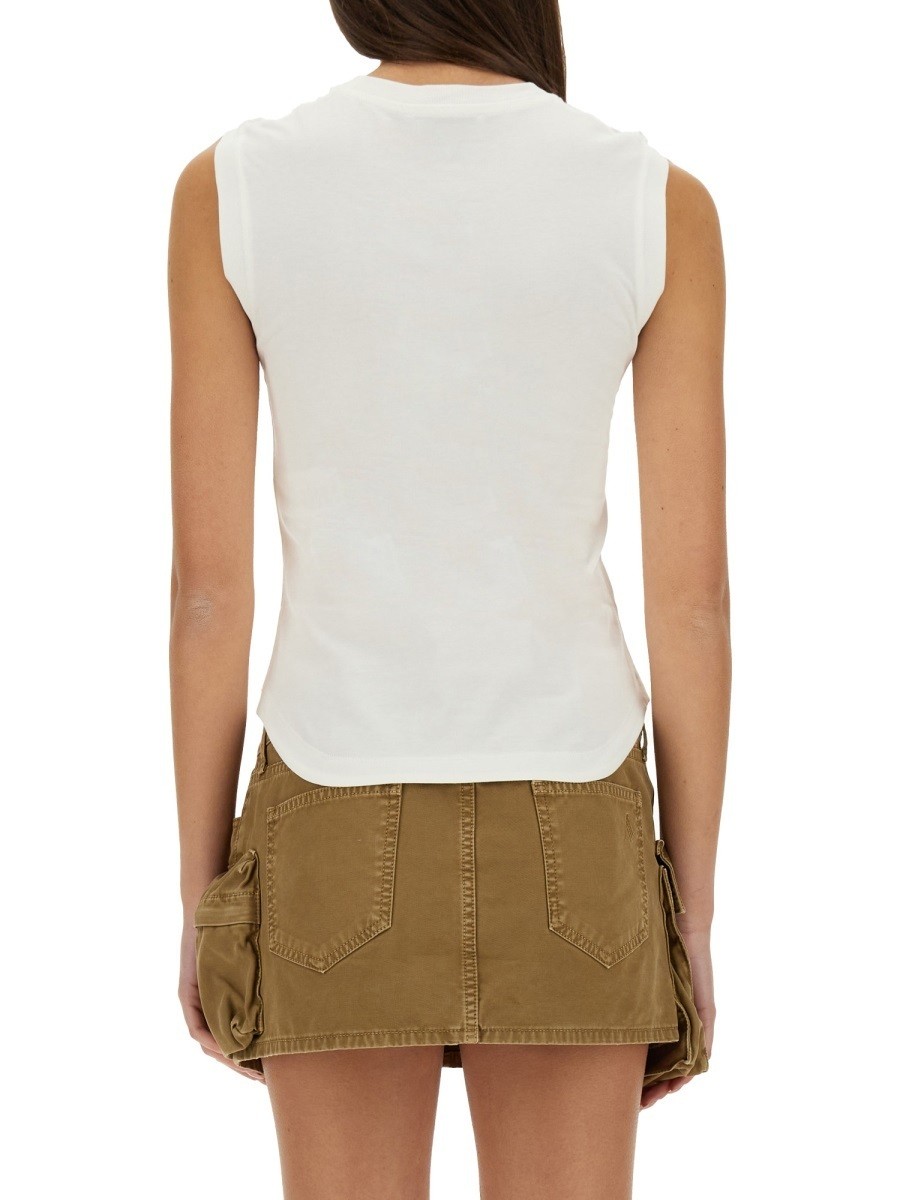 ƥ ATTICO T ȥåץ ǥ ۥ磻 T-shirts and tops 347642 WHITE  ̵...