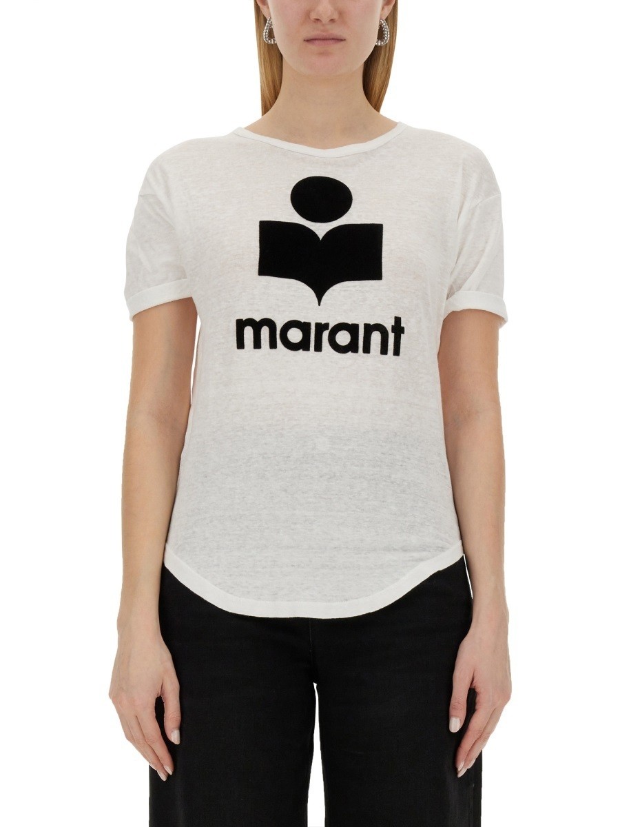 ޥ ȥ MARANT ETOILE ݥ T ǥ ۥ磻 T-shirts and polo shirts...