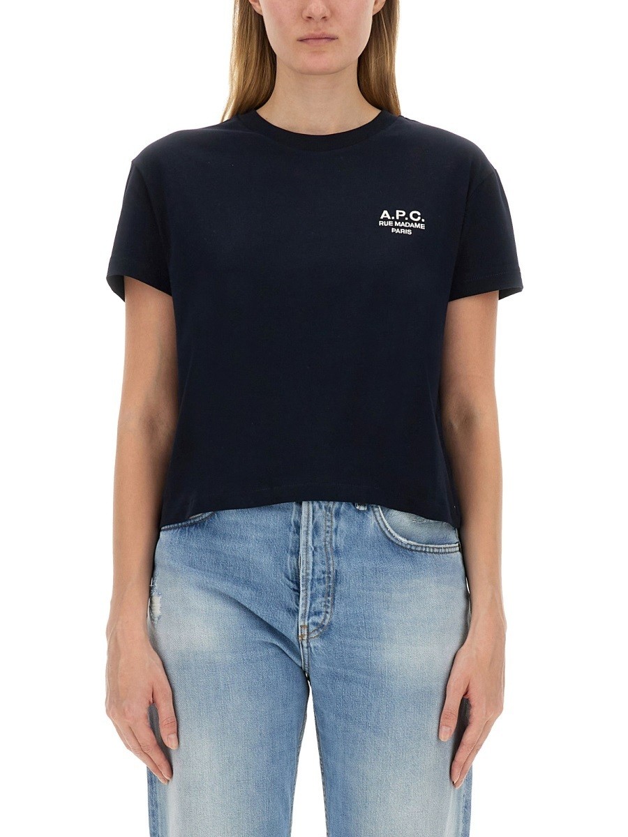  ڡ  A.P.C ݥ T ǥ ֥롼 T-shirts and polo shirts 344472 BL...