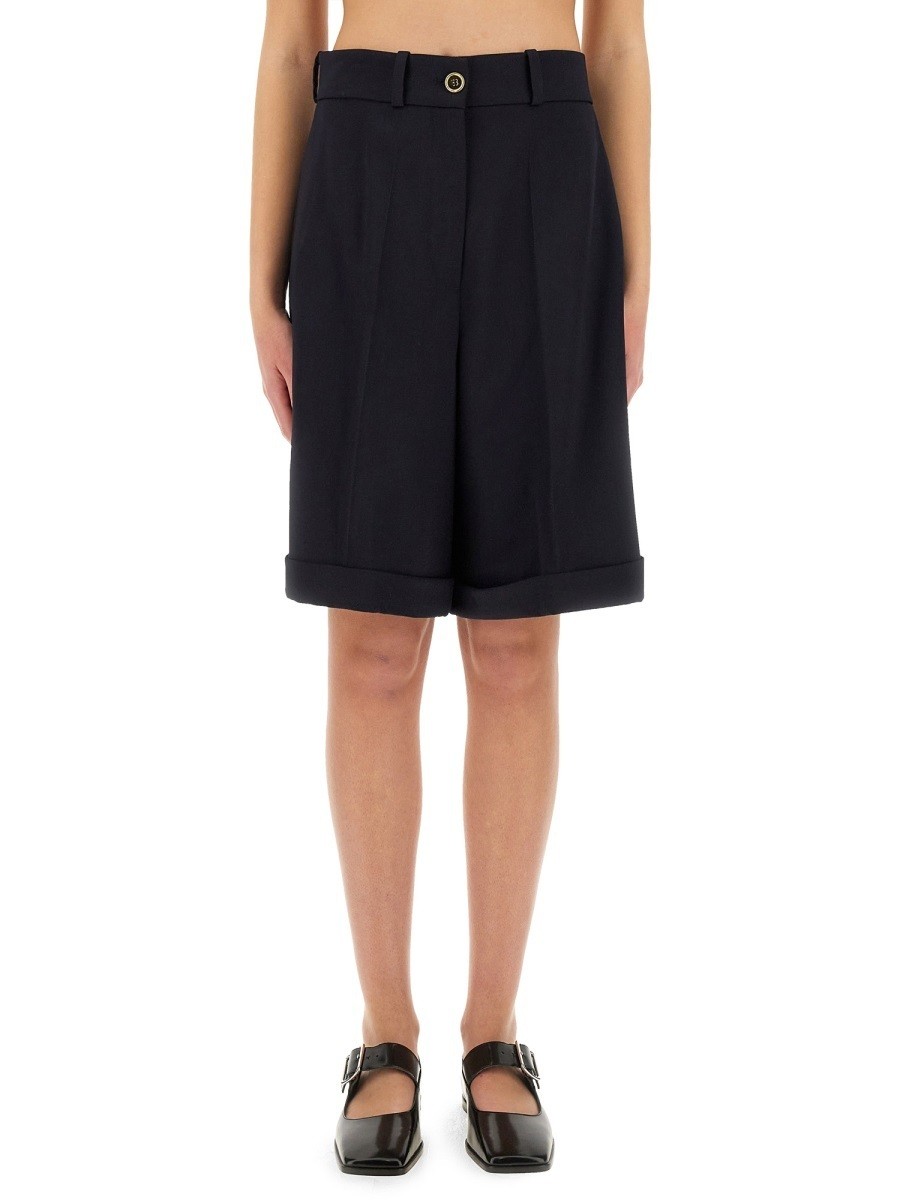 ݥȺ4!! ѥȥ PATOU ǥ˥ॷ硼 硼 ǥ ֥롼 Denim shorts 348446 BL...