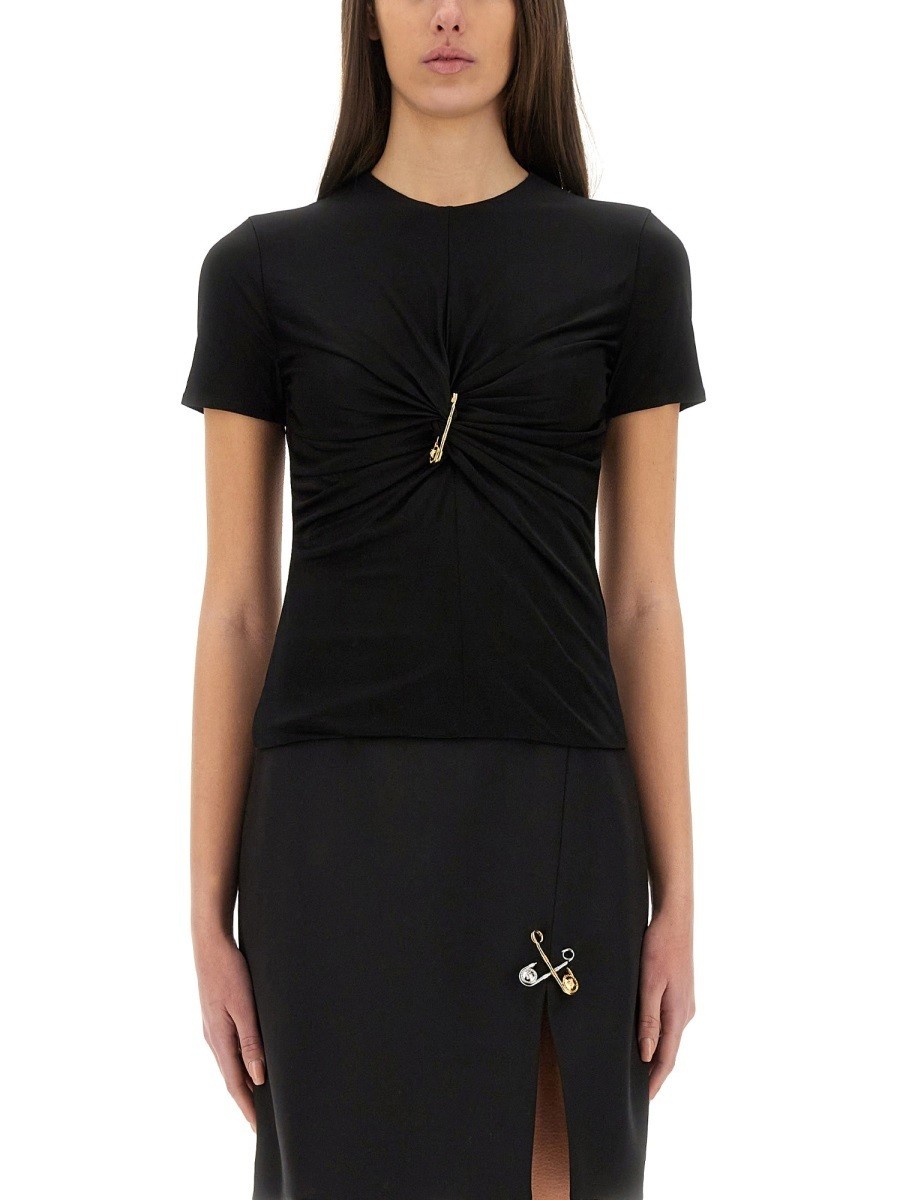 륵 VERSACE ݥ T ǥ ֥å T-shirts and polo shirts 347555 B...