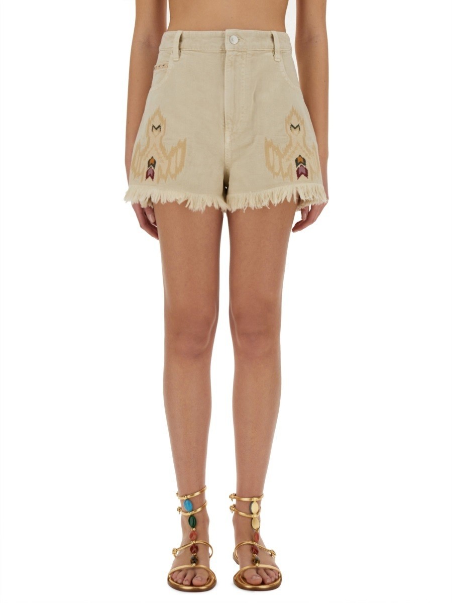 ޥ ȥ MARANT ETOILE ǥ˥ॷ硼 硼 ǥ Denim shorts 354223 POWDER ...
