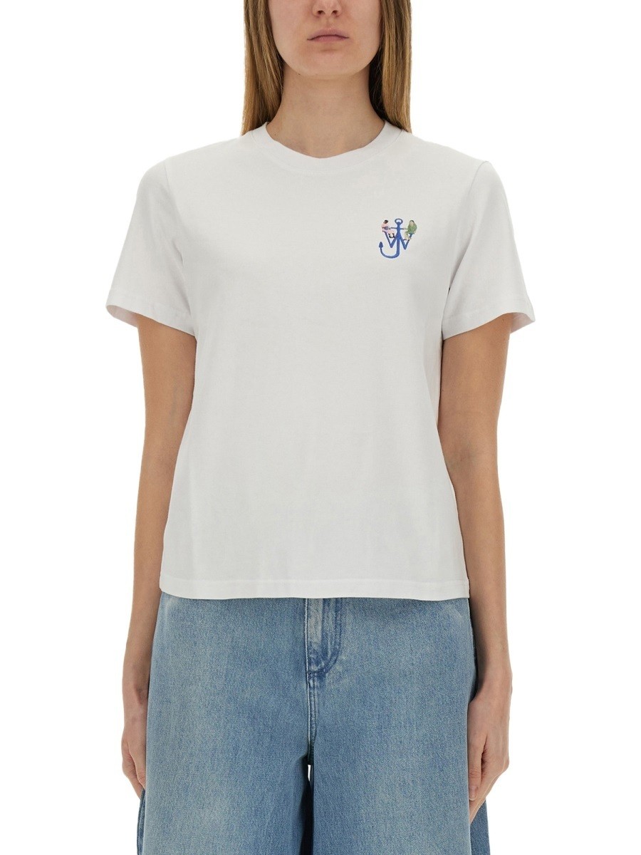  ֥塼  J.W. ANDERSON ݥ T ǥ ۥ磻 T-shirts and polo...