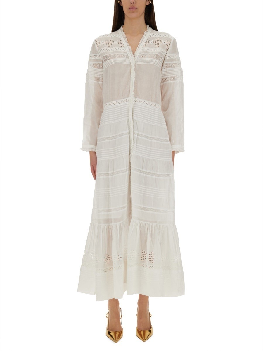 ޥ ȥ MARANT ETOILE ԡ ɥ쥹 ǥ ۥ磻 Dresses 350422 WHITE  ...