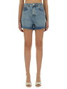 モスキーノ ジーンズ MOSCHINO JEANS デニムショーツ ショーツ レディース ブルー Denim shorts 358349 DENIM 関税 送料無料 ラッピング無料 2025SS el