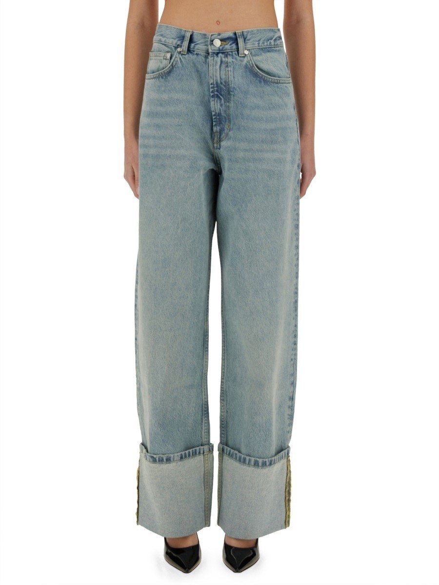 ⥹  MOSCHINO JEANS ǥ˥ ǥ ֥롼 Jeans 357666 DENIM  ̵ å...