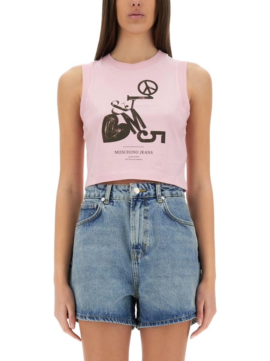 ⥹  MOSCHINO JEANS ݥ T ǥ ԥ T-shirts and polo shirt...