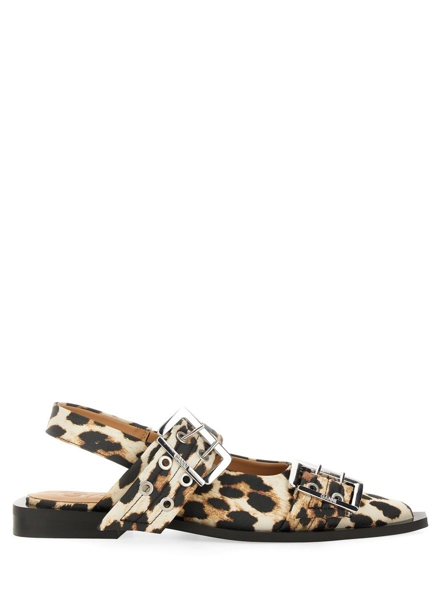 ˡ GANNI  ǥ Sandals 358634 ANIMALIER  ̵ åԥ̵ 2025SS e...
