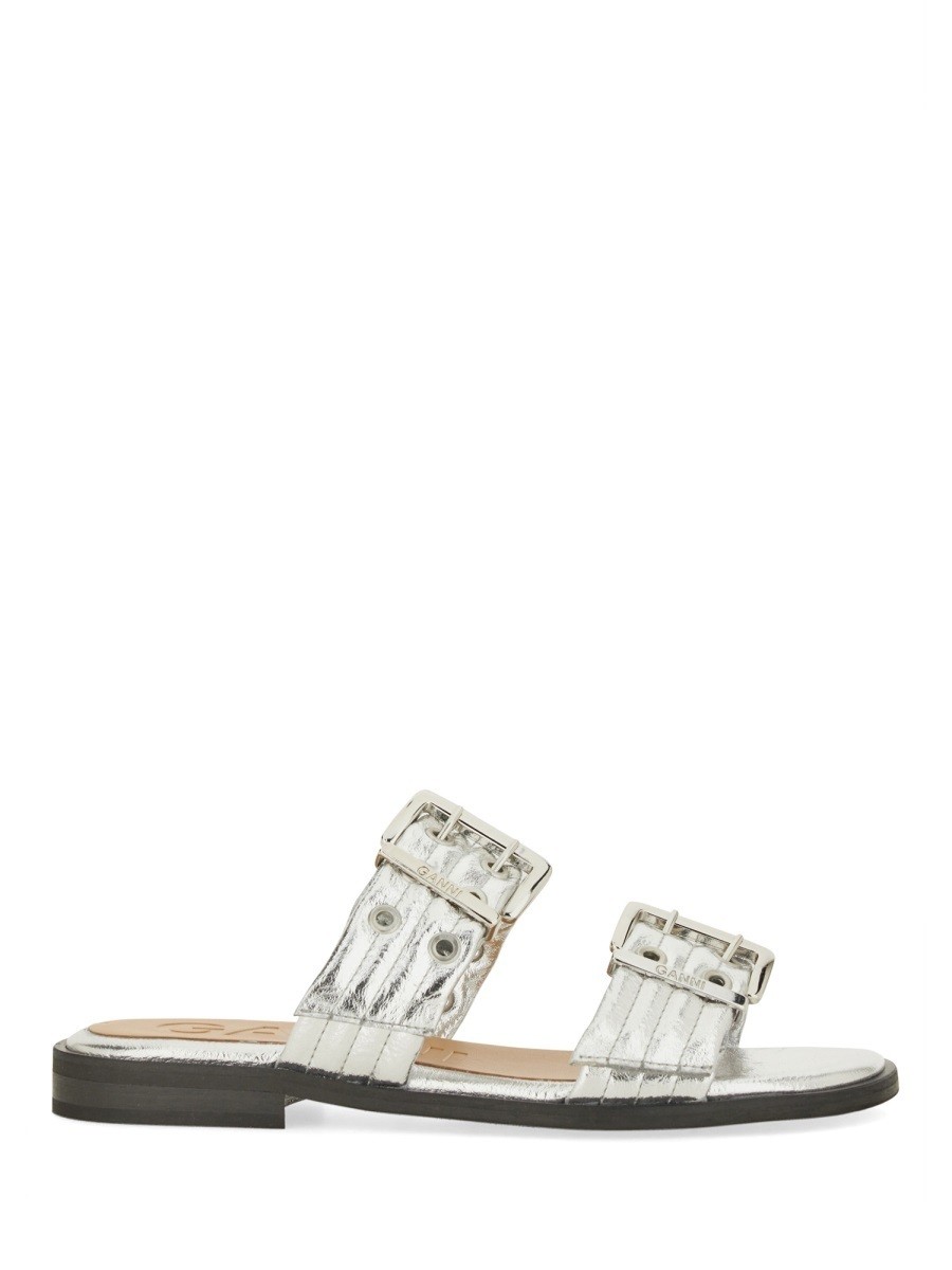 ˡ GANNI  ǥ С Sandals 358016 SILVER  ̵ åԥ̵ 2025SS...