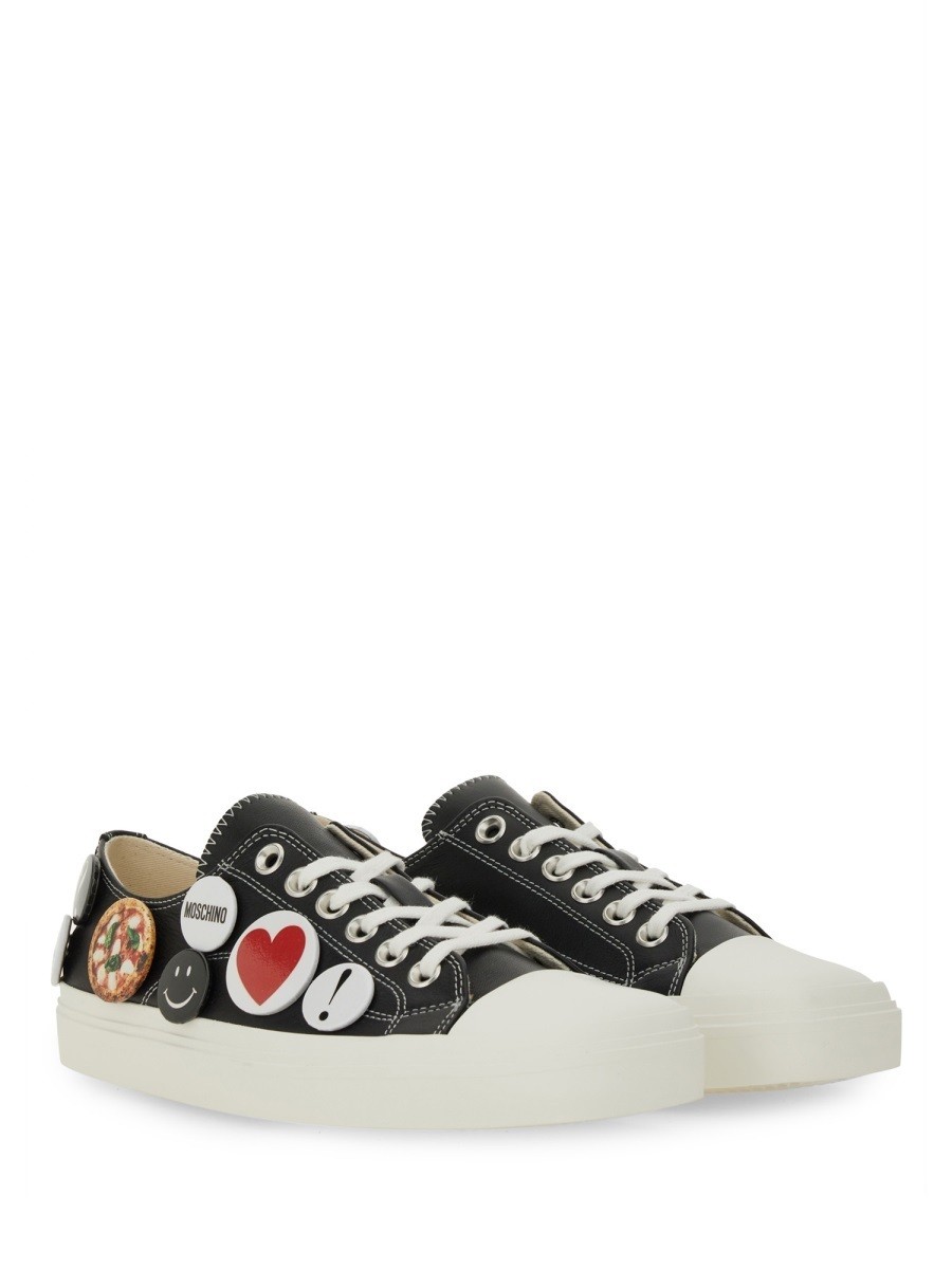 ⥹ MOSCHINO ˡ ǥ ֥å Sneakers 360047 BLACK  ̵ åԥ̵ ...