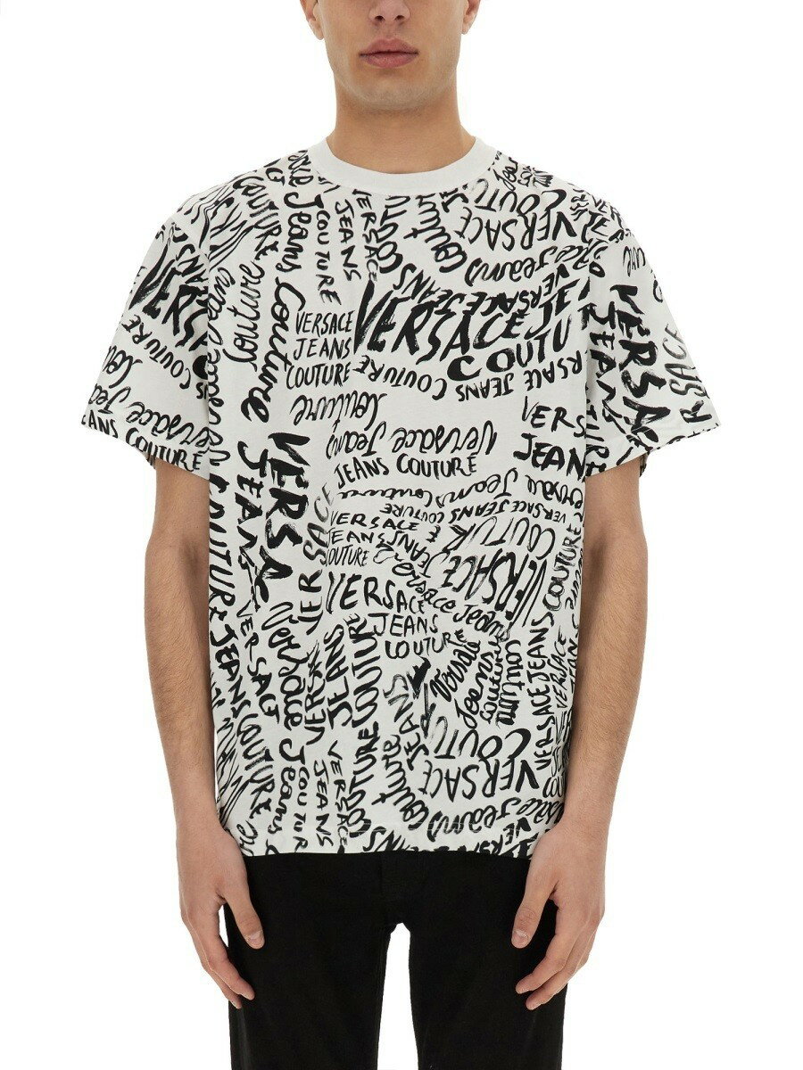 VERSACE JEANS プリントTシャツ 半袖 関税送料無料 楽天市場】ヴェルサーチ(Tシャツ・カットソー|トップス