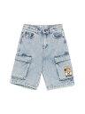 【本日ポイント4倍!!】 モスキーノ MOSCHINO ショートパンツ パンツ ショーツ ボーイズ ブルー Shorts 348142 BLUE 関税 送料無料 ラッピング無料 2025SS el