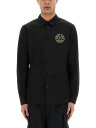 【1000円OFFクーポン配布中!!】 ヴェルサーチ ジーンズ クチュール VERSACE JEANS COUTURE シャツ メンズ ブラック Shirts 355850 BLACK 関税 送料無料 ラッピング無料 2025SS el