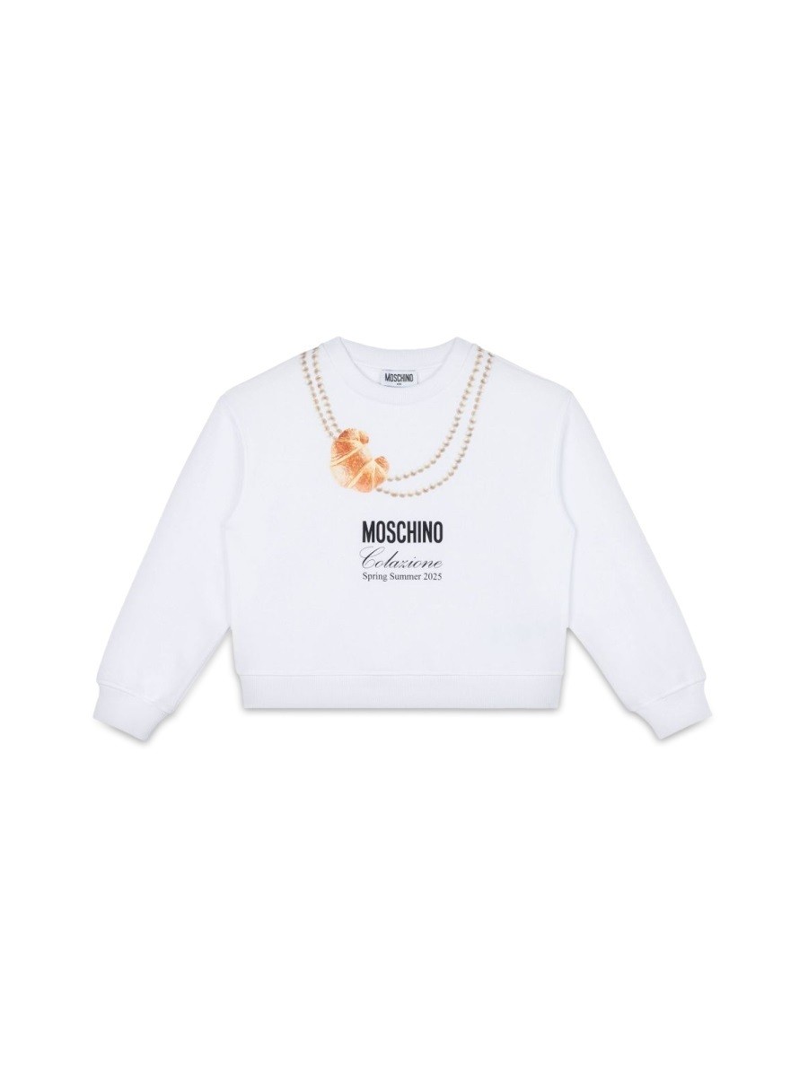 ݥȺ4!! ⥹ MOSCHINO 롼ͥååȥ ȥ졼ʡ 륺 ۥ磻 Crew neck...