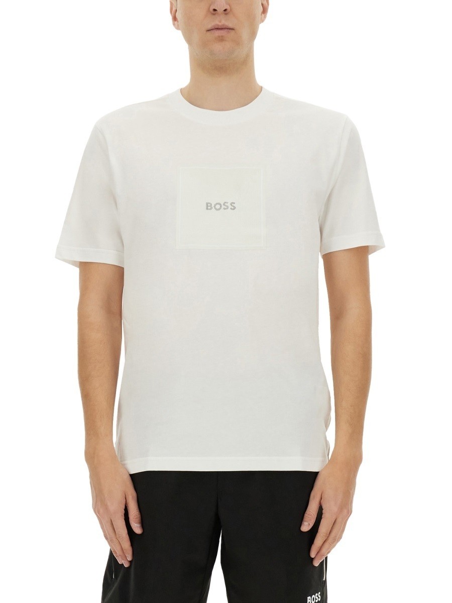 ܥ BOSS T  ۥ磻 T-shirts 352472 WHITE  ̵ åԥ̵ 2025SS el