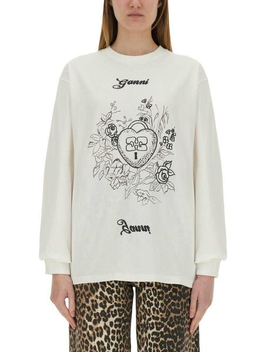 ˡ GANNI ȥ졼ʡ ǥ ١ Sweatshirts 357327 BEIGE  ̵ åԥ̵ 20...