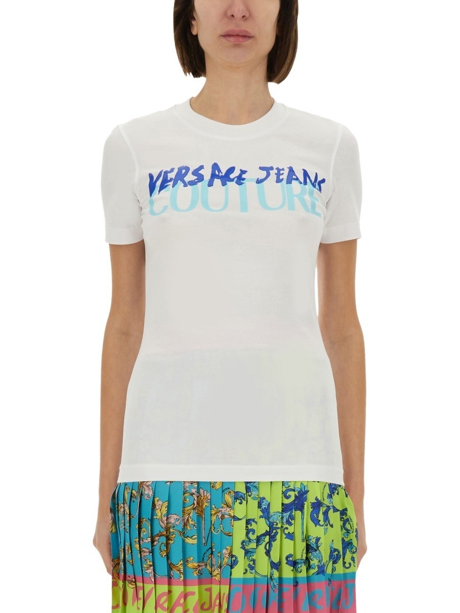 륵󥺡塼 VERSACE JEANS COUTURE ݥ T ǥ ۥ磻 T-shirt...