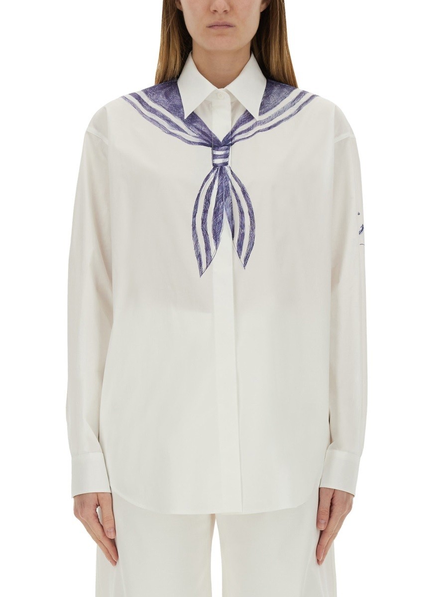 ⥹ MOSCHINO  ǥ ۥ磻 Shirts 360072 WHITE  ̵ åԥ̵ 2025...
