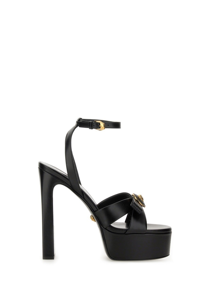 륵 VERSACE  ǥ ֥å Sandals 360263 BLACK  ̵ åԥ̵ 20...