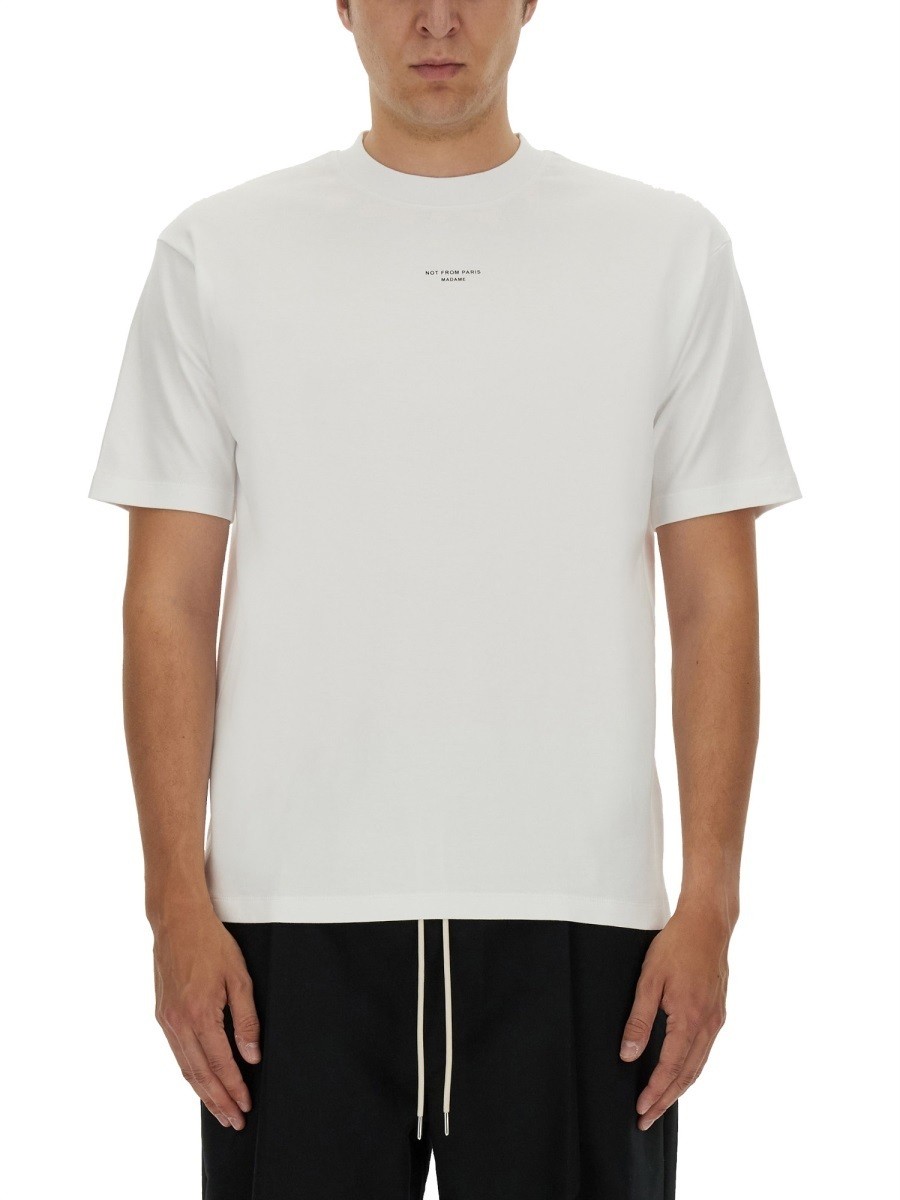 楽天BRANDSHOP・クラージュ楽天市場店【土日限定1000円OFF!!】 ドロール ド ムッシュ DROLE DE MONSIEUR Tシャツ メンズ ホワイト T-shirts 374512 WHITE 関税 送料無料 ラッピング無料 2025AW el