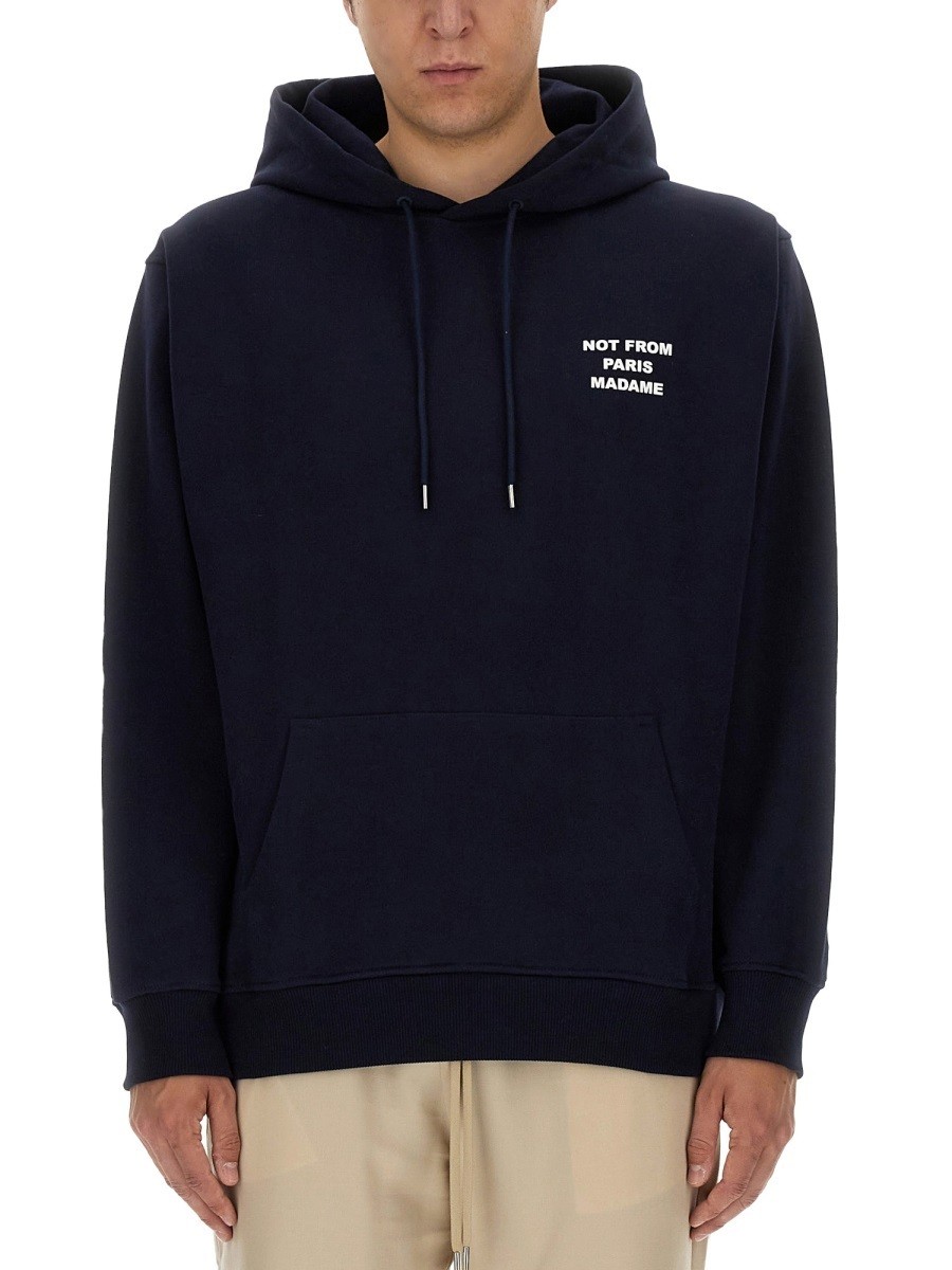 楽天BRANDSHOP・クラージュ楽天市場店【土日限定1000円OFF!!】 ドロール ド ムッシュ DROLE DE MONSIEUR スウェットシャツ トレーナー メンズ ブルー Sweatshirts 374516 BLUE 関税 送料無料 ラッピング無料 2025AW el