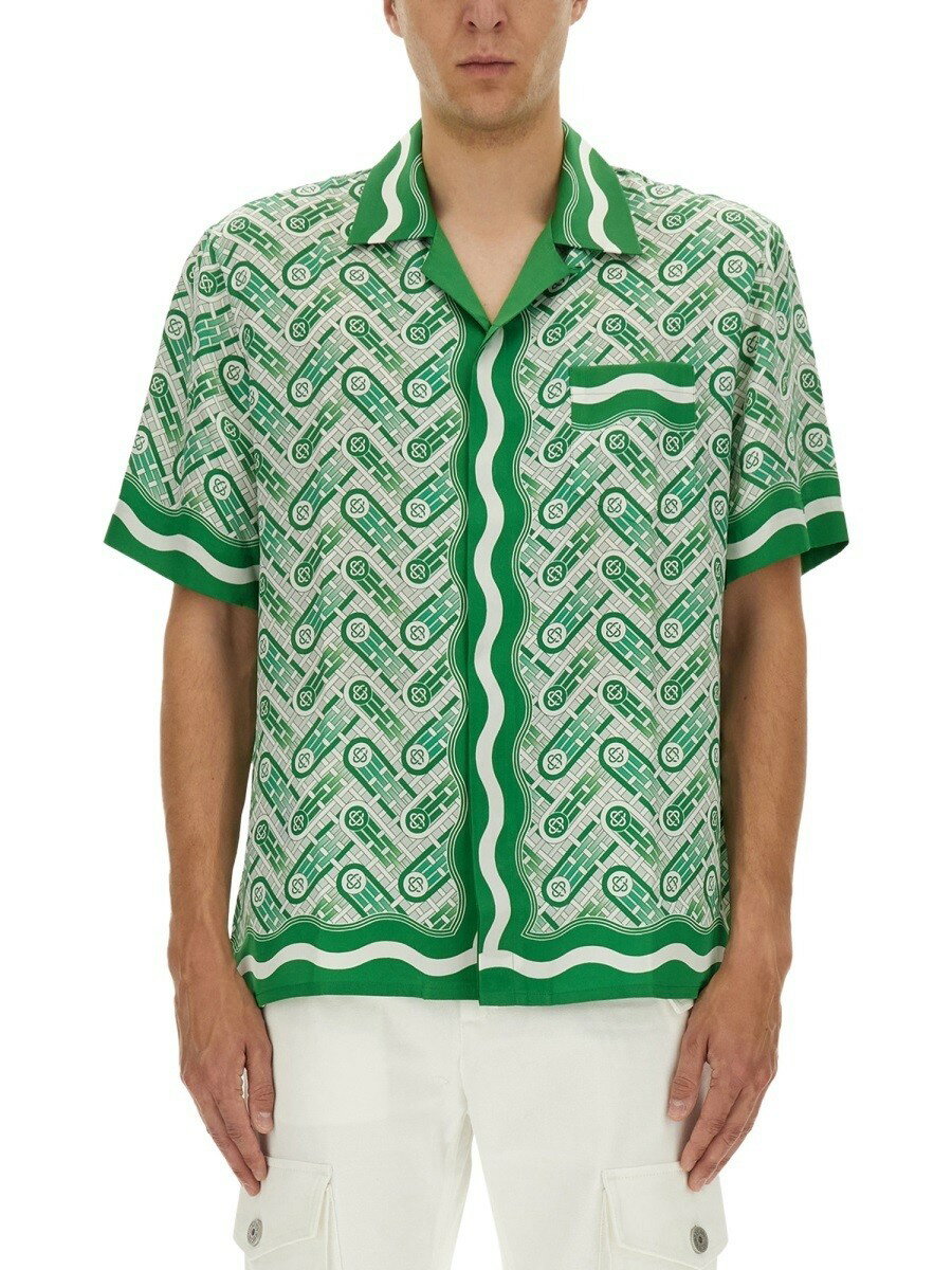 ֥ CASABLANCA   ꡼ Shirts 362466 GREEN  ̵ åԥ̵ 202...