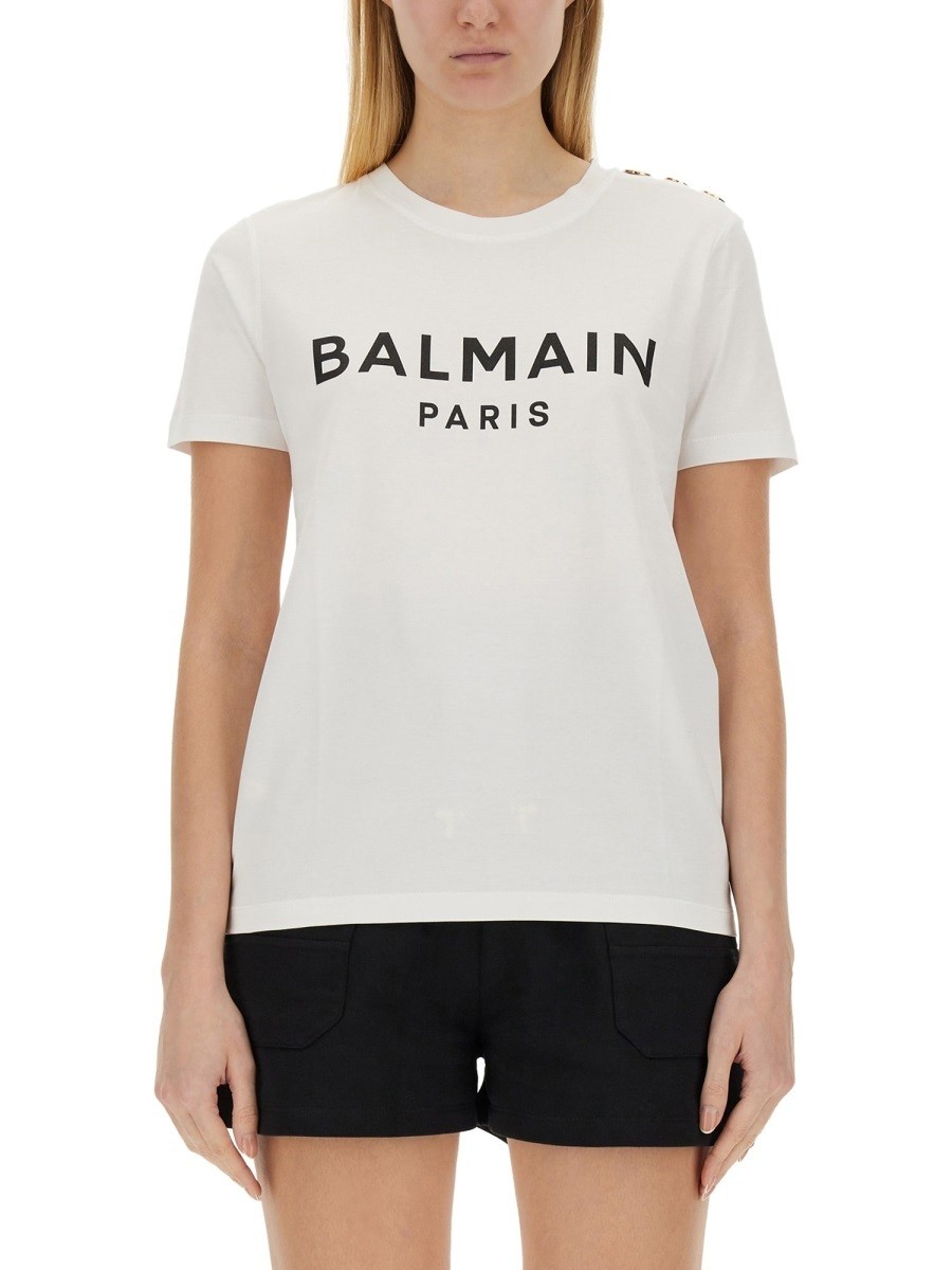ݥȺ4!! Хޥ BALMAIN ݥ T ǥ ۥ磻 T-shirts and polo sh...