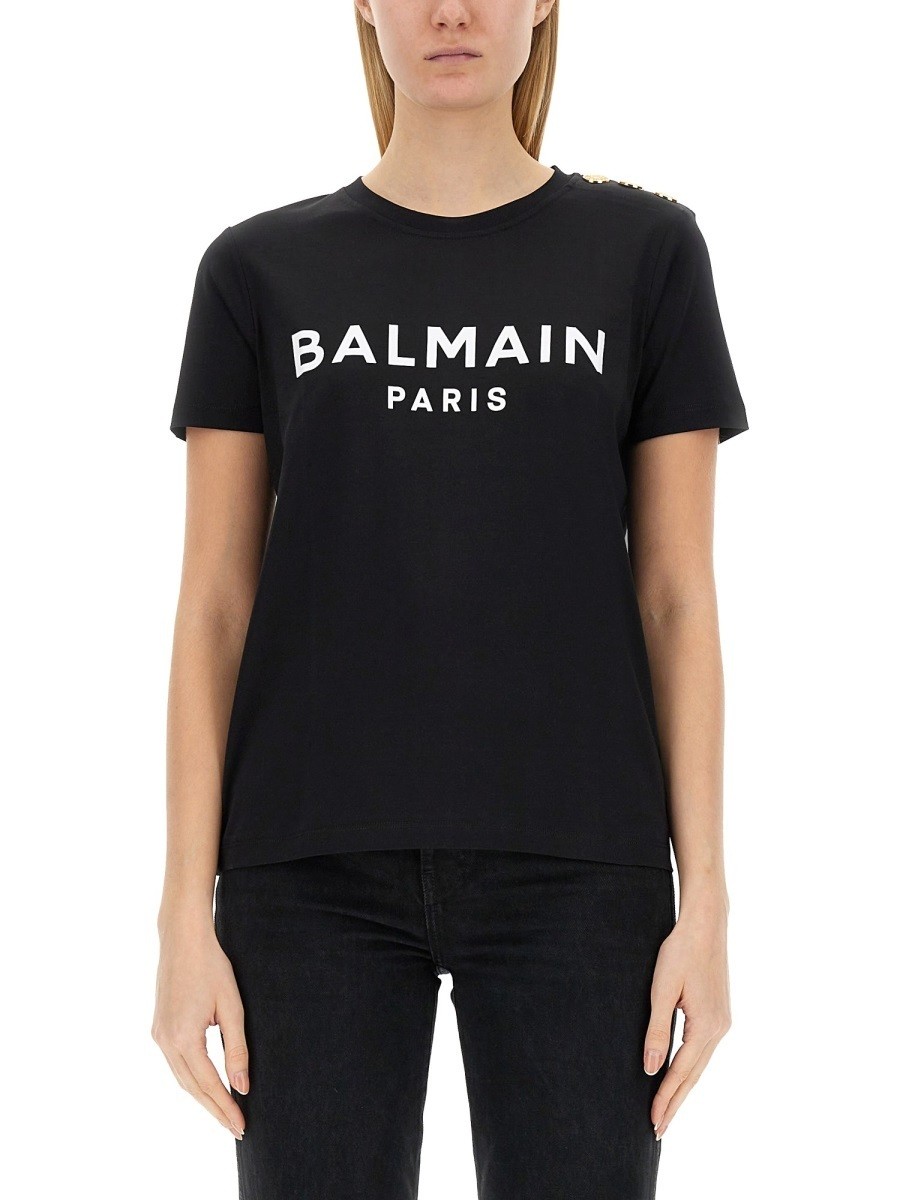 ݥȺ4!! Хޥ BALMAIN ݥ T ǥ ֥å T-shirts and polo sh...