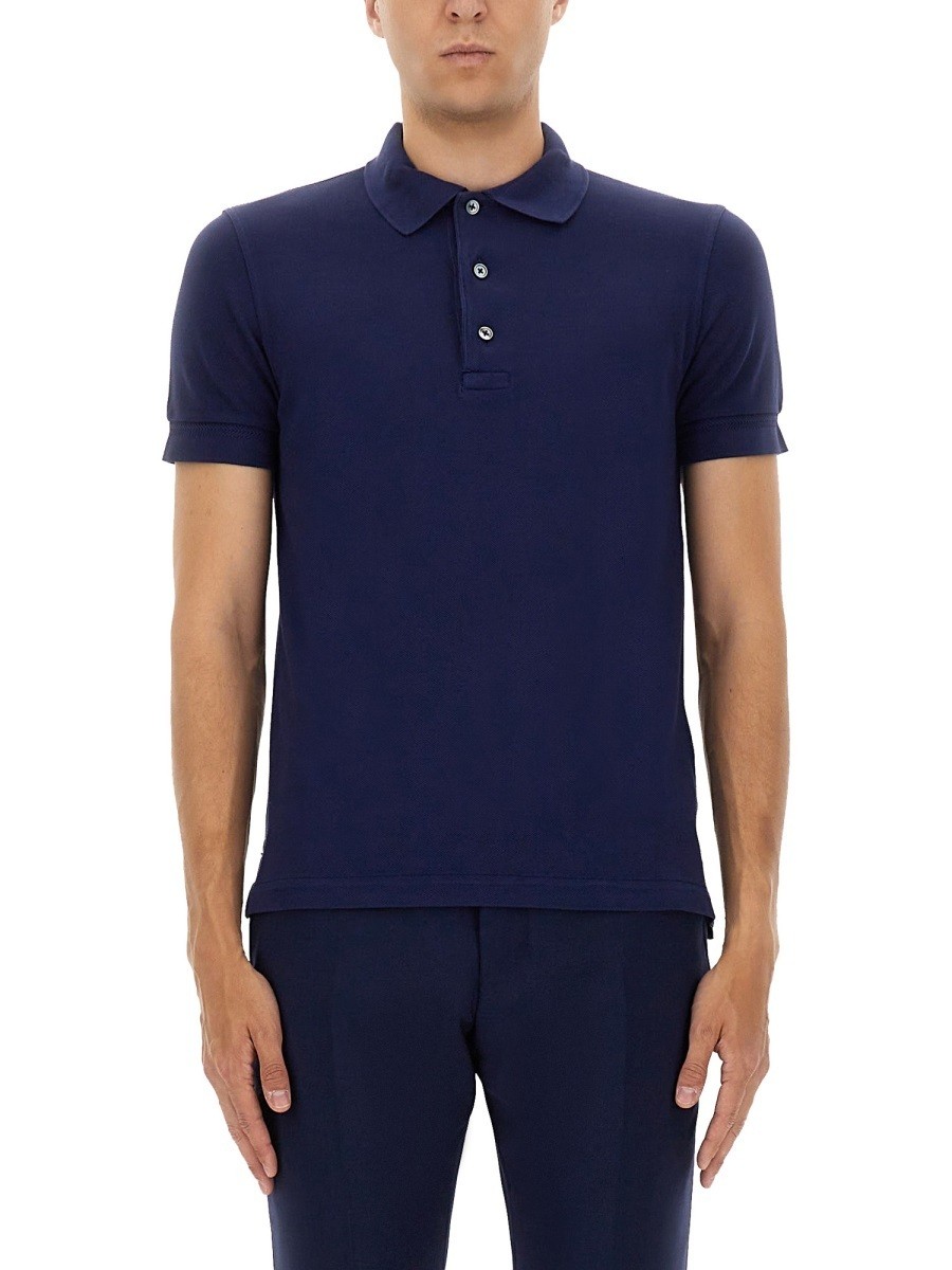 トム フォード TOM FORD ポロシャツ メンズ ブルー Polo shirts 367298 