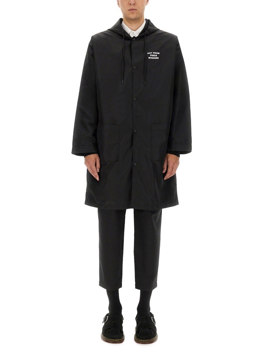 楽天BRANDSHOP・クラージュ楽天市場店ドロール ド ムッシュ DROLE DE MONSIEUR トレンチ コート メンズ ブラック Coats and Trench 374495 BLACK 関税 送料無料 ラッピング無料 2025AW el