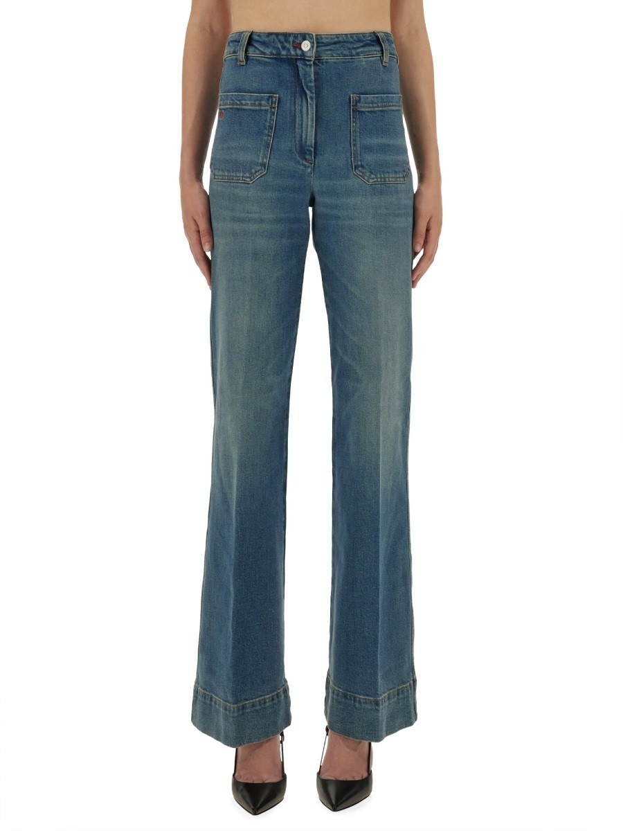 ȥꥢ٥å VICTORIA BECKHAM ǥ˥ ǥ ֥롼 Jeans 369340 BLUE  ̵ ...