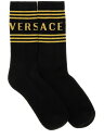 ヴェルサーチ VERSACE 靴下 ソックス メンズ ブラック Socks 372108 BLACK 関税 送料無料 ラッピング無料 2025AW el