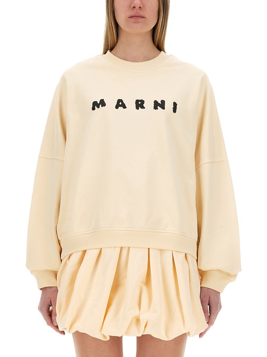 ݥȺ4!! ޥ MARNI ȥ졼ʡ ǥ Sweatshirts 369127 IVORY  ̵ ...