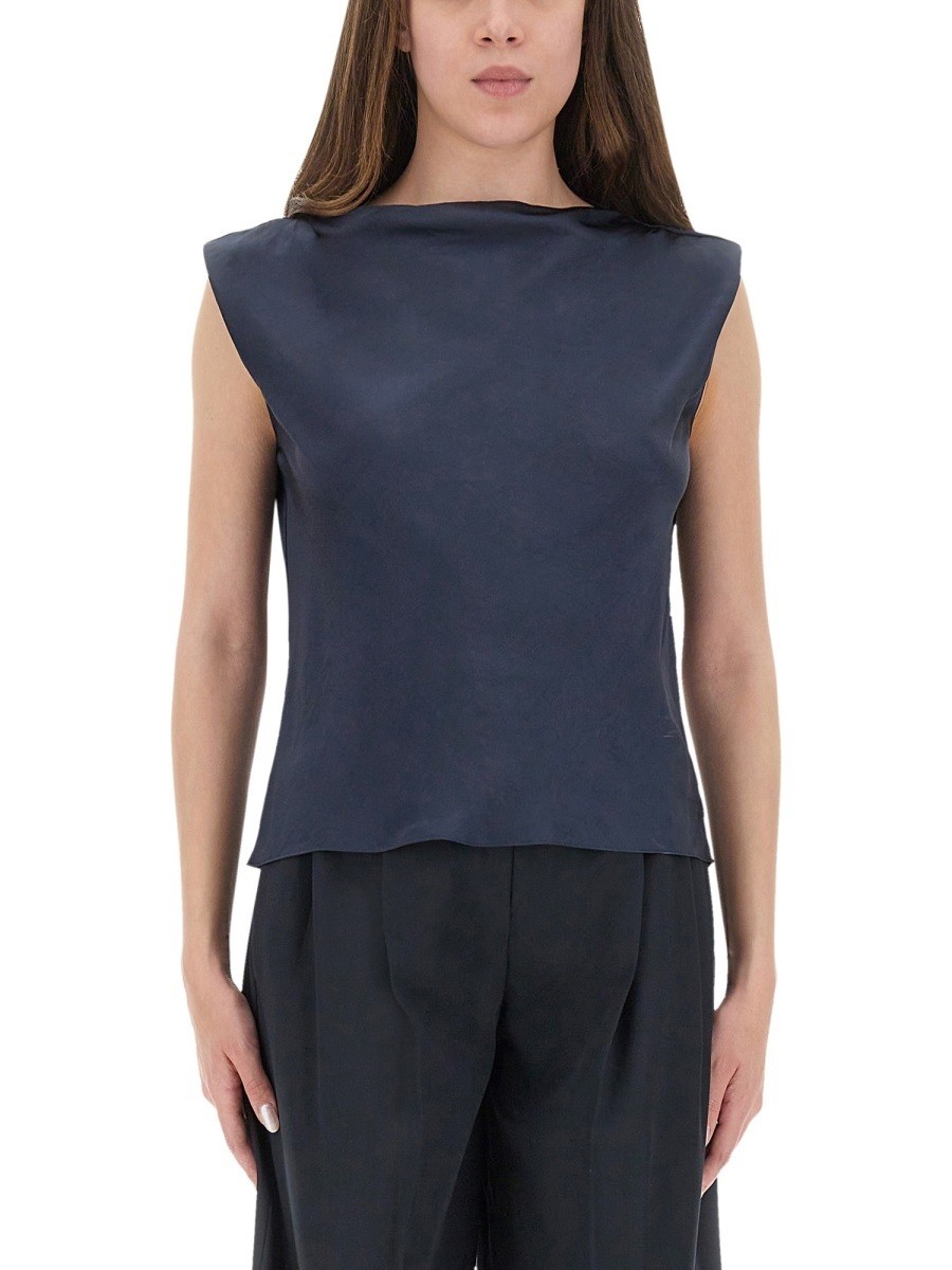 ꡼ THEORY T ȥåץ ǥ ֥롼 T-shirts and tops 375774 BLUE  ̵ ...
