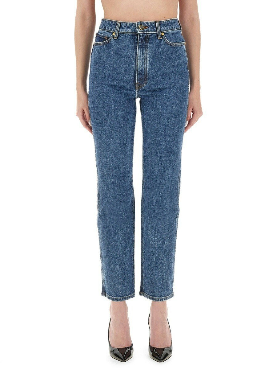  KHAITE ǥ˥ ǥ ۥ磻 Jeans 370012 WHITE  ̵ åԥ̵ 2025AW el
