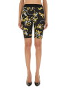 ヴェルサーチェ・ジーンズ・クチュール VERSACE JEANS COUTURE デニムショーツ ショーツ レディース ブラック Denim shorts 350922 BLACK 関税 送料無料 ラッピング無料 2025SS el