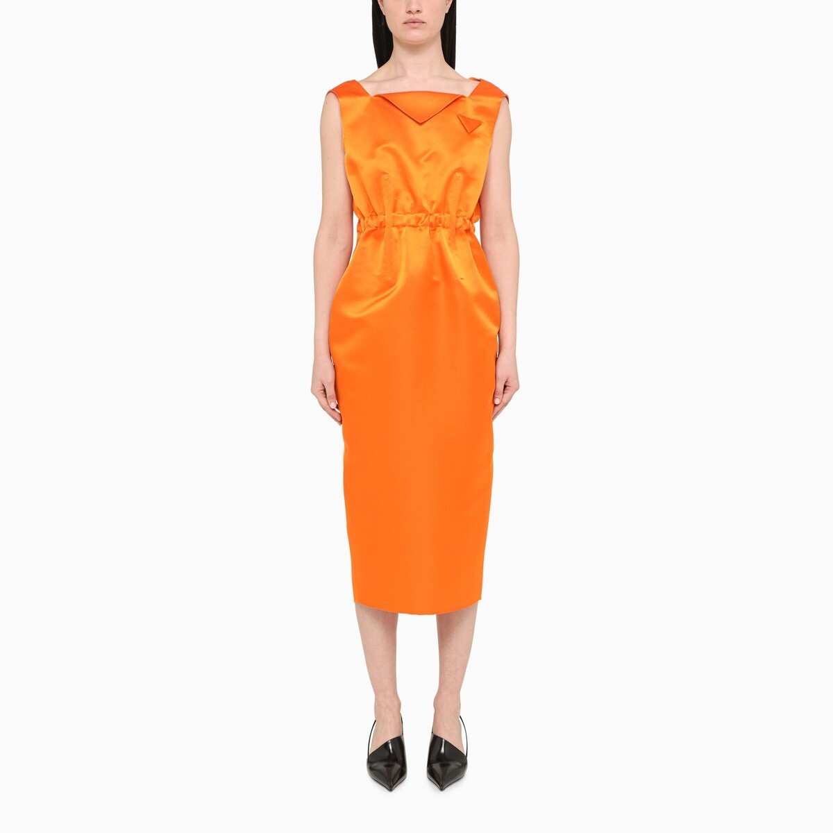 PRADA プラダ Orange ドレス レディース 春夏2022 P3H20K393/K_PRADA-F0049 【関税・送料無料】【ラッピング無料】 ff