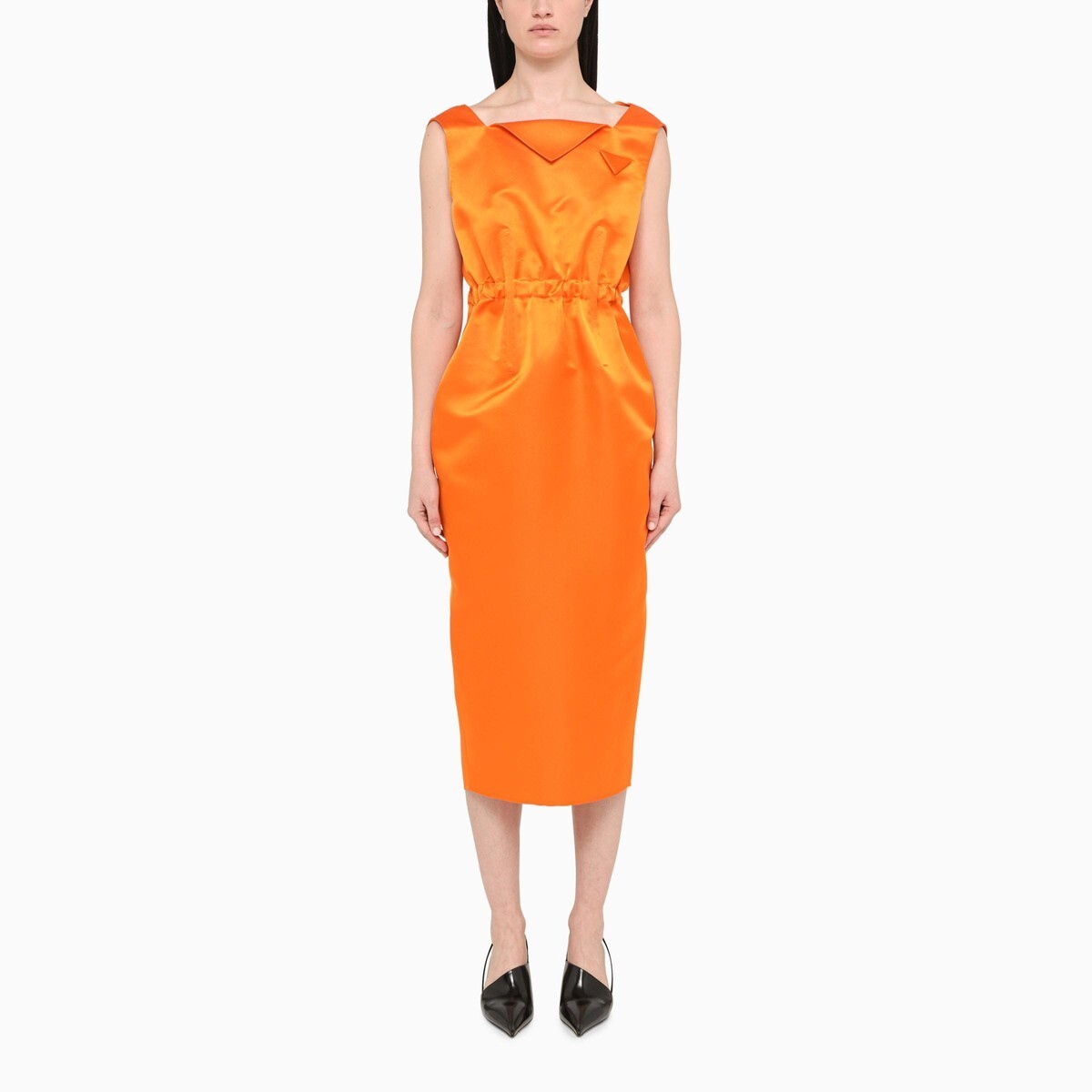 PRADA プラダ Orange ドレス レディース 春夏2022 P3H20K393/K_PRADA-F0049 【関税・送料無料】【ラッピング無料】 ff