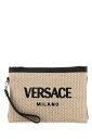 【三連休限定1000円OFF】 ヴェルサーチ VERSACE クラッチバッグ メンズ Clutch and Wristlets Bags 10062431A09445 2KJ7E Beige o Tan 関税 送料無料 ラッピング無料 2024AW gb