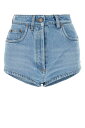 【三連休限定1000円OFF】 プラダ PRADA デニムショーツ ショーツ レディース ブルー Denim shorts GFP505SOOO14CC F0BAU Light Blue 関税 送料無料 ラッピング無料 2024SS gb