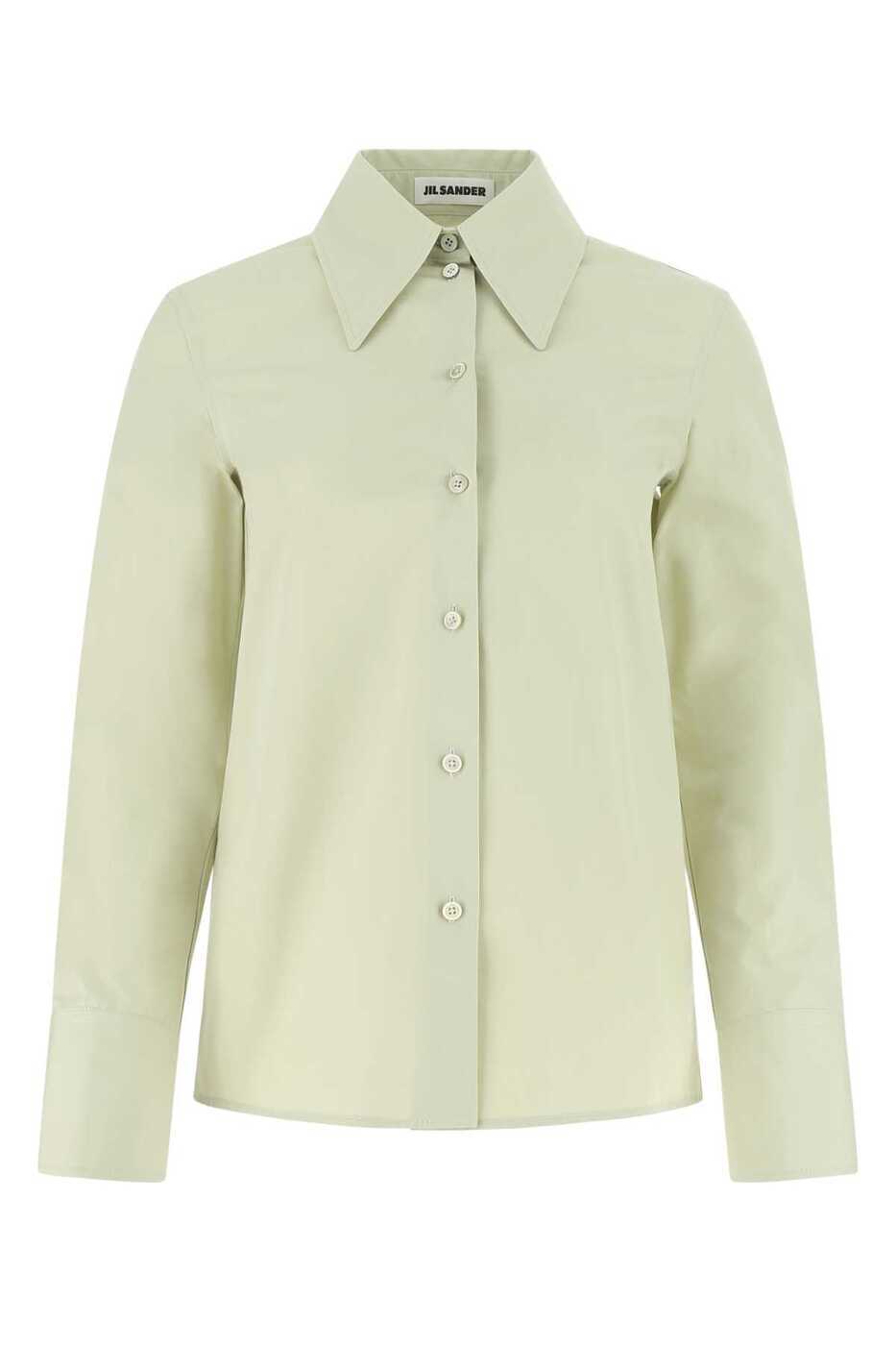 륵 JIL SANDER  ǥ ꡼ Shirts J02DL0013J45002 110 Green  ...