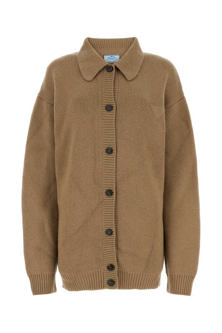 ץ PRADA  ˥åȥ ǥ ֥饦 Knitwear P25I41S2121ZYV F0040 Camel ...
