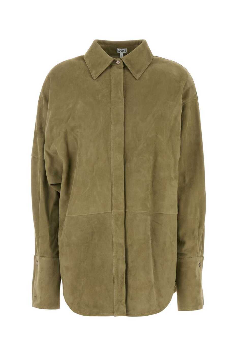 ロエベ LOEWE シャツ レディース グリーン Shirts S540Y31L24 SAGE Green 関税 送料無料 ラッピング無料 2024AW gbのサムネイル