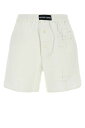 マリーンセル MARINE SERRE デニムショーツ ショーツ レディース ホワイト Denim shorts USH002AUWOV0007 WH10 White 関税 送料無料 ラッピング無料 2025SS gb