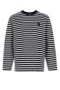 メゾン キツネ MAISON KITSUNE Tシャツ メンズ T-shirts PM00122KJ0044 B481 Stripped 関税 送料無料 ラッピング無料 2025AW gb