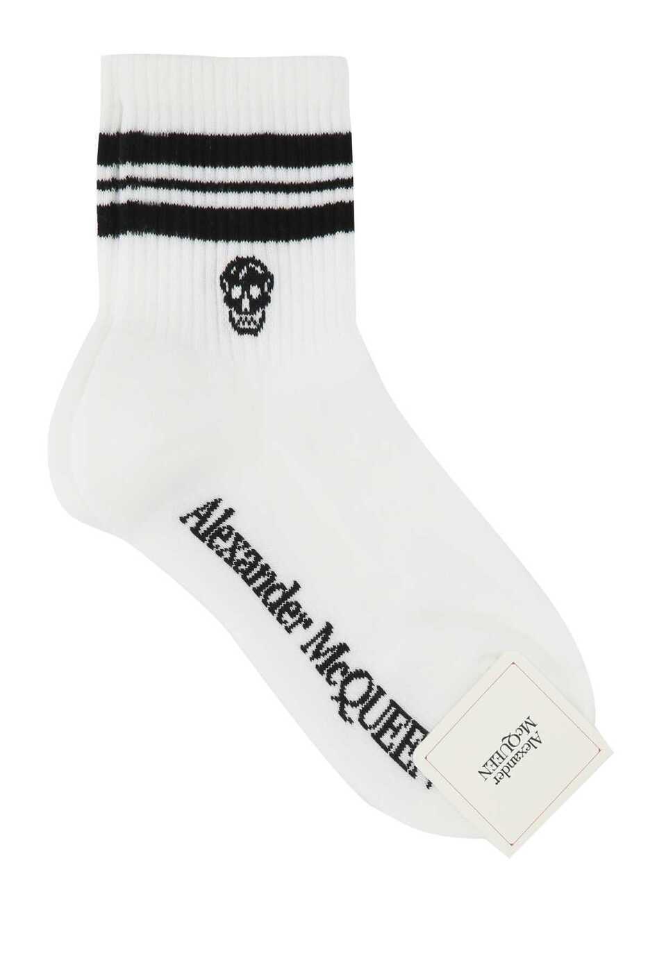 쥭 ޥå ALEXANDER MCQUEEN  å ǥ ۥ磻 Socks 6454233D17Q 9060 White...