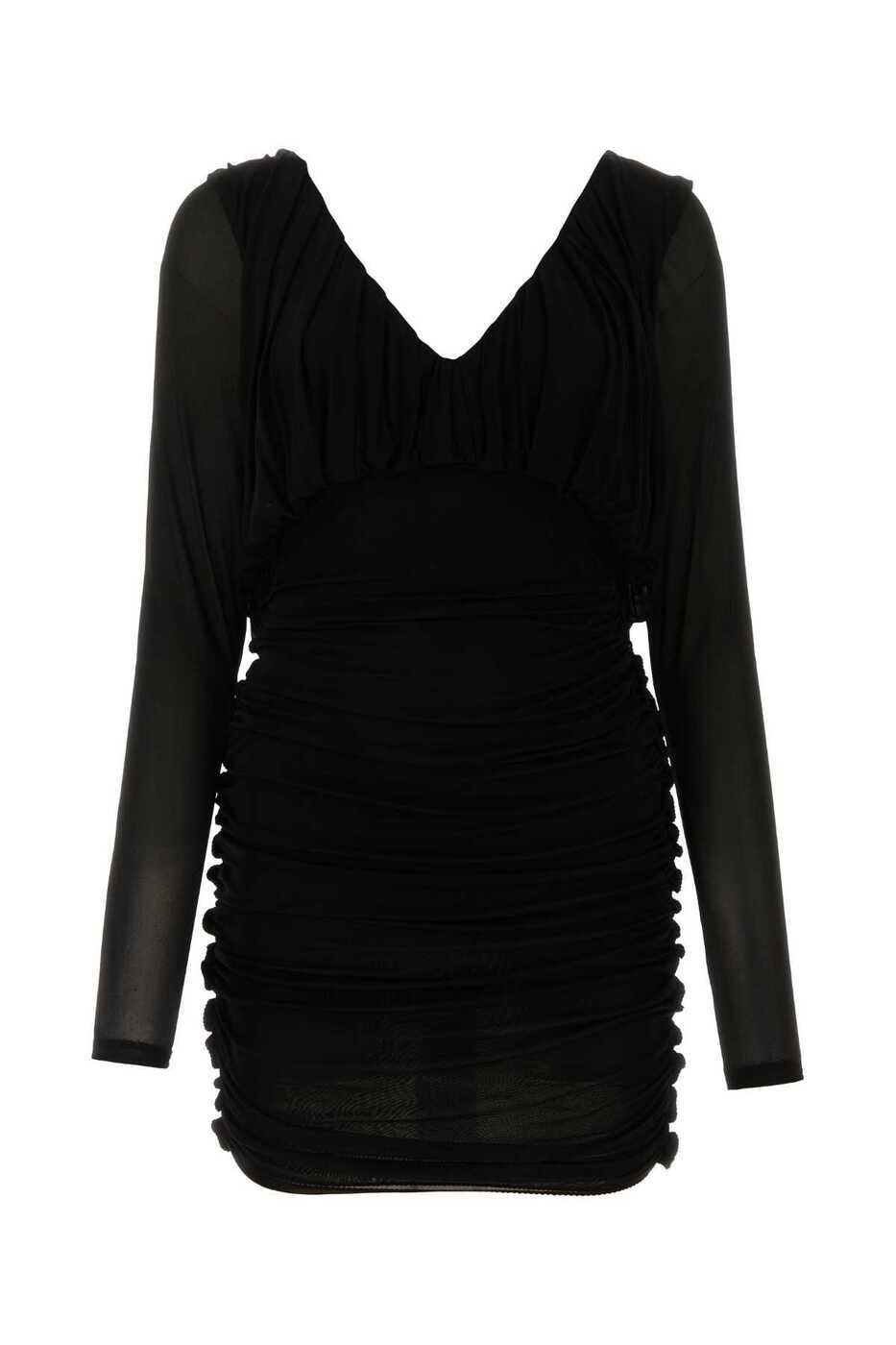   SAINT LAURENT PARIS ԡ ɥ쥹 ǥ ֥å Dresses 729749Y5G98 1000 Black  ̵ åԥ̵ 2023SS gb