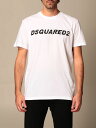 【15,000円以上1,000円OFF!!】 DSQUARED2 ディースクエアード ホワイト White Tシャツ メンズ 春夏2021 S74GD0835 S21600 【関税・送料無料】【ラッピング無料】 gi