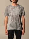 【15,000円以上1,000円OFF!!】 SAINT LAURENT PARIS イヴ サンローラン グレー Grey Tシャツ メンズ 春夏2021 648056 Y36BE 【関税・送料無料】【ラッピング無料】 gi