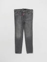 【三連休限定1000円OFF】 ディースクエアード DSQUARED2 レギュラーフィットジーンズ デニム ガールズ ブラック Regular fit jeans DQ01DXD0A4N Black 関税 送料無料 ラッピング無料 2024AW gi
